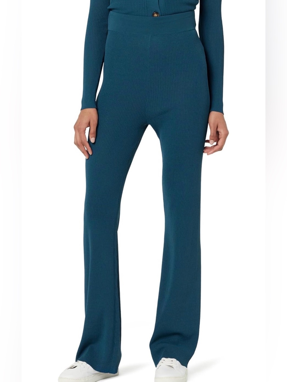 The Drop Ellison Flare Leg Sweater Pants Legion Blue Size Small NWT